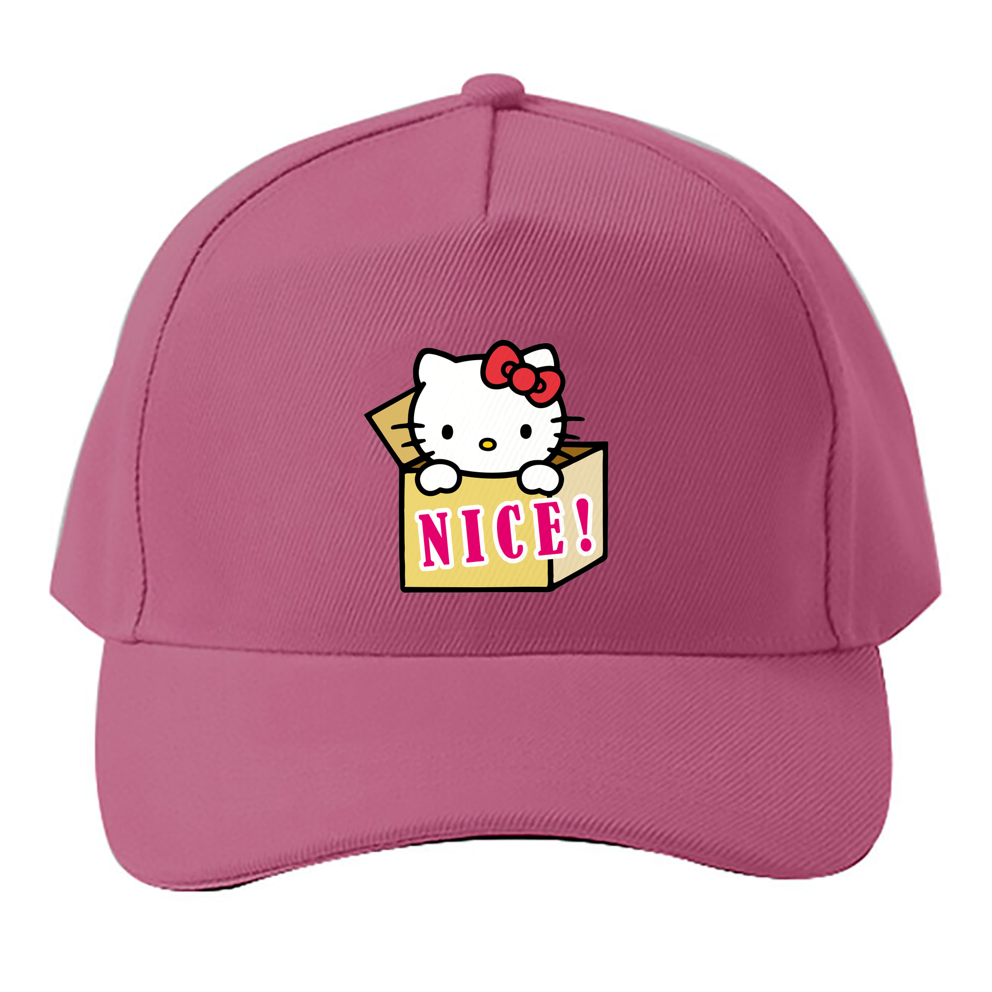 （画像用） Hello Kitty ハローキティ ベースボールキャップ 綿100％ 男女兼用 帽子 スポーツ